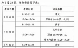山西初级考试每科具体时间安排是？