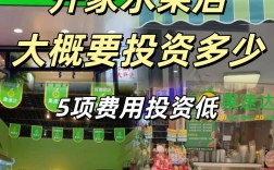 开水果店投资多少？