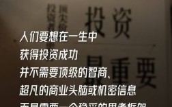 不可多得的投资好项目具体指什么？