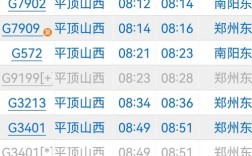 平顶山西到邓州火车时刻表查询？