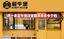 开汉堡店到底要投多少钱？