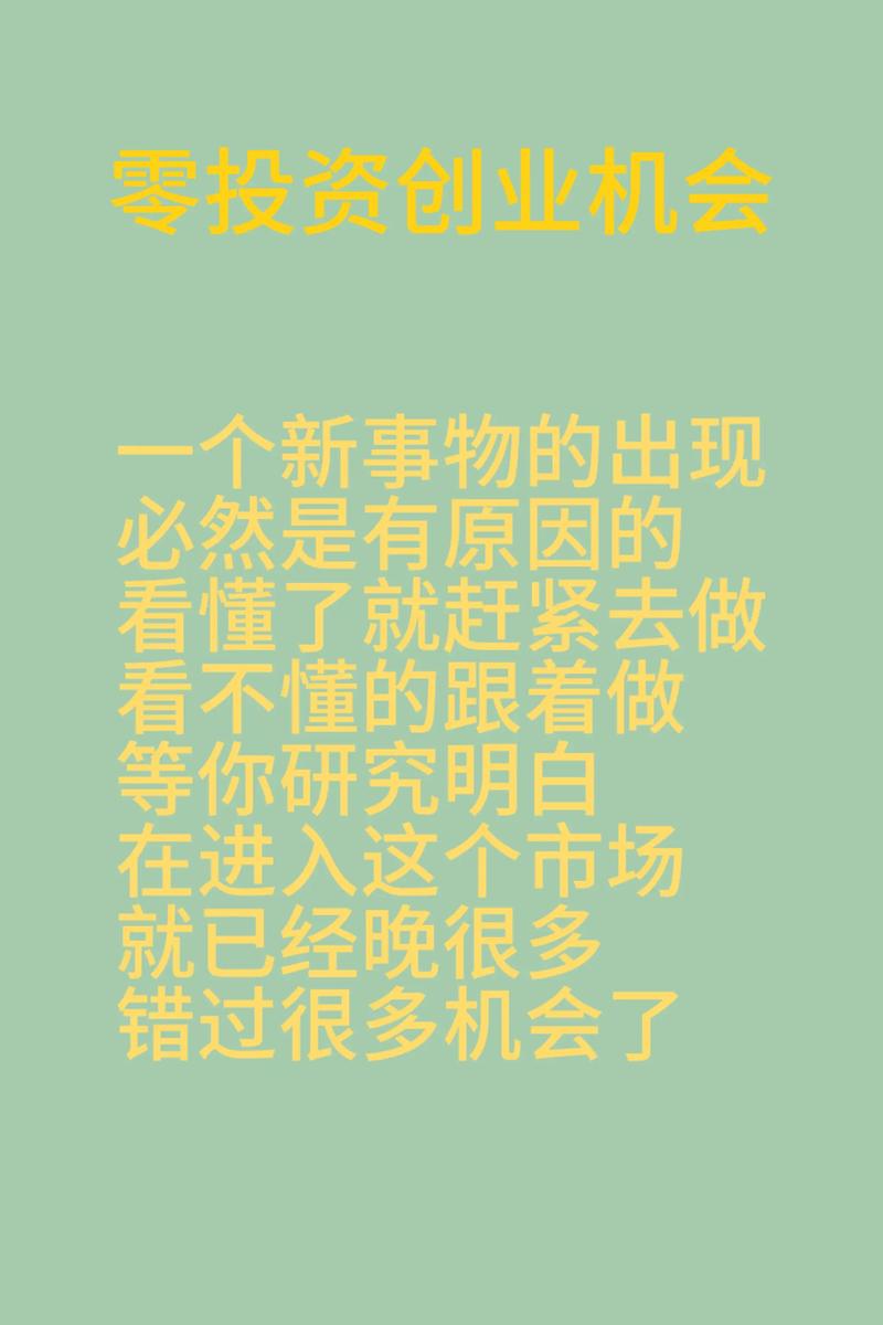 投资新的低金额创业商机-图2