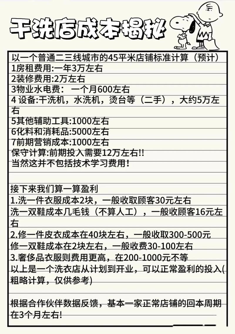 投资干洗店需要多少启动资金？-图3