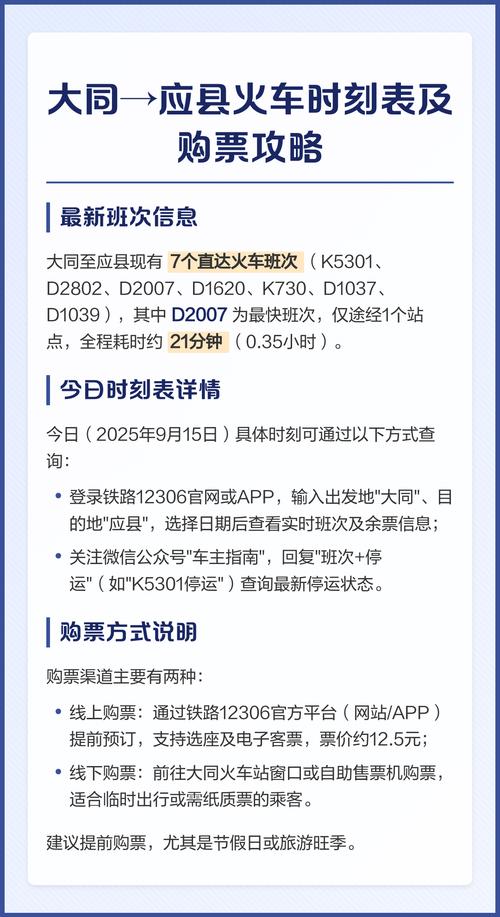 山西应县火车站最新时刻表是？-图2