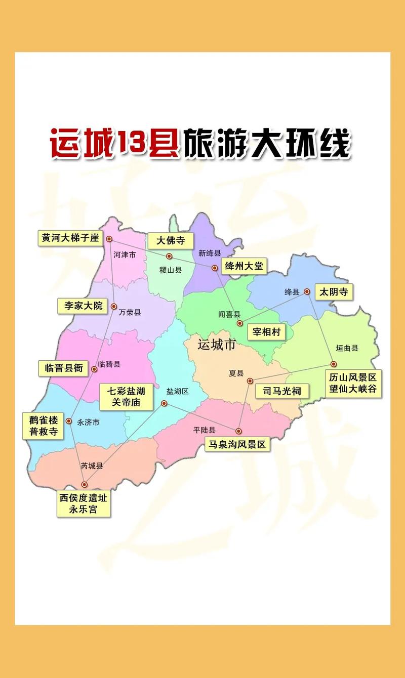 夏县地图，运城下辖的夏县具体在哪？-图2
