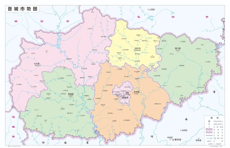 山西晋城地区地图全图，具体包含哪些区域？-图1