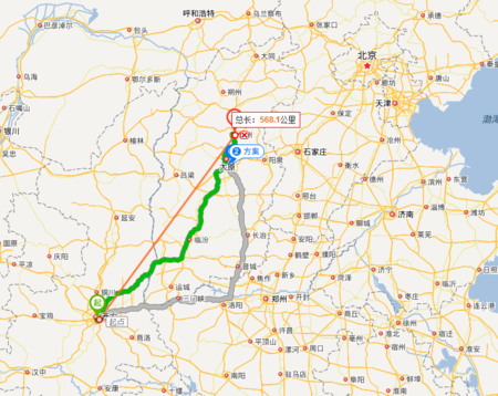 山西离西安多少公里？-图3