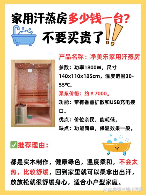 家庭汗蒸房投资要花多少钱？-图1